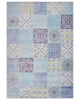 Area Rug Multicolour Fabric 160 x 230 cm Patchwork Rectangular Coastal Beliani