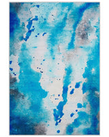 Area Rug Multicolour Fabric 160 x 230 cm Watercolour Pattern Abstract Modern Beliani