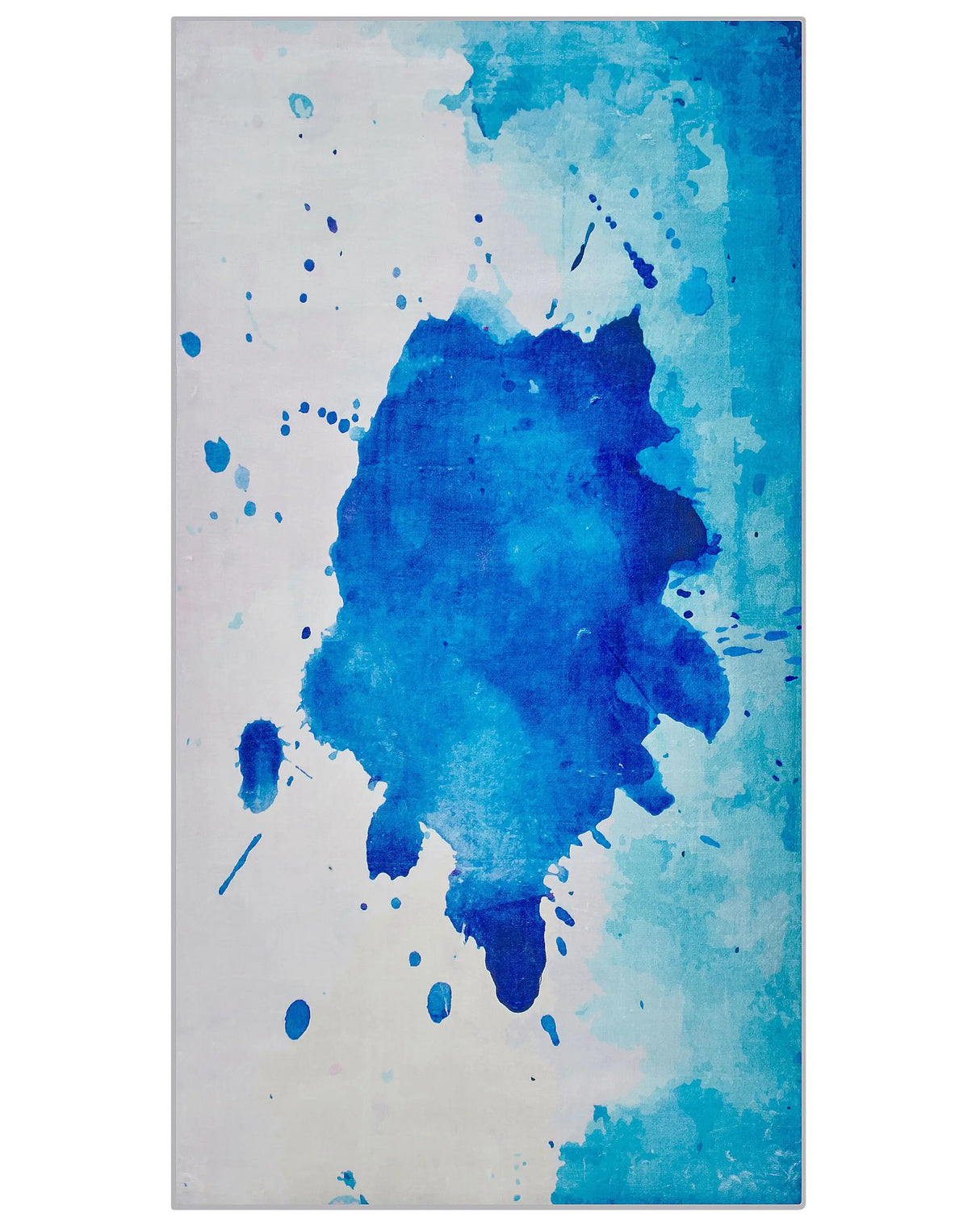 Area Rug Multicolour Fabric 80 x 150 cm Paint Splatter Print Abstract Modern Beliani