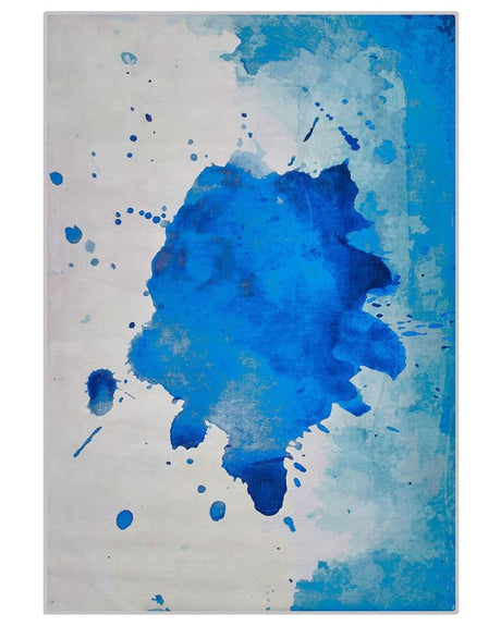 Area Rug Multicolour Fabric 160 x 230 cm Paint Splatter Print Abstract Modern Beliani