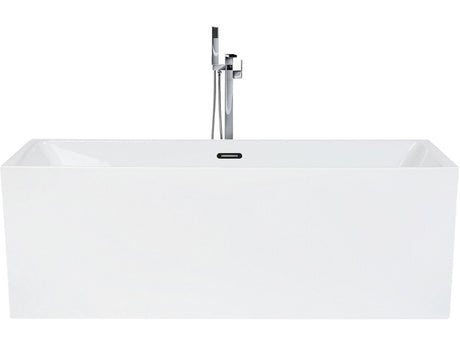 Freestanding Bath White Sanitary Acrylic Single 170 x 76 cm Rectangular Modern Style Beliani