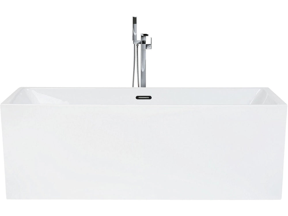 Freestanding Bath White Sanitary Acrylic Single 170 x 76 cm Rectangular Modern Style Beliani