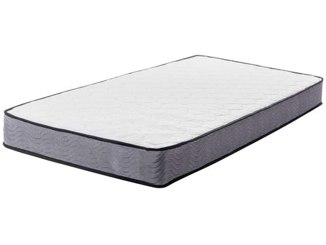 Pocket Spring Mattress White Fabric Super EU Small Single Medium Firm Beliani