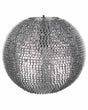 Pendant Light Silver Metal Globe Lamp Sparkle Scales Beliani