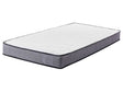 Pocket Spring Mattress White Fabric Super EU Small Single Firm Beliani