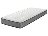 Pocket Spring Mattress White Fabric Super EU Small Single Firm Beliani