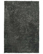 Shaggy Area Rug Dark Grey Cotton Polyester Blend 140 x 200 cm Fluffy Dense Pile  Beliani