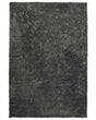 Shaggy Area Rug Dark Grey Cotton Polyester Blend 140 x 200 cm Fluffy Dense Pile  Beliani