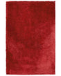 Shaggy Area Rug Red Cotton Polyester Blend 200 x 300 cm Fluffy Dense Pile  Beliani