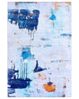 Rug Multicolour 160 x 230 cm Abstract Paint Effect Printed Low Pile Modern Beliani