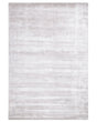Area Rug Light Grey Viscose 140 x 200 cm Tufted Low Pile Modern Beliani