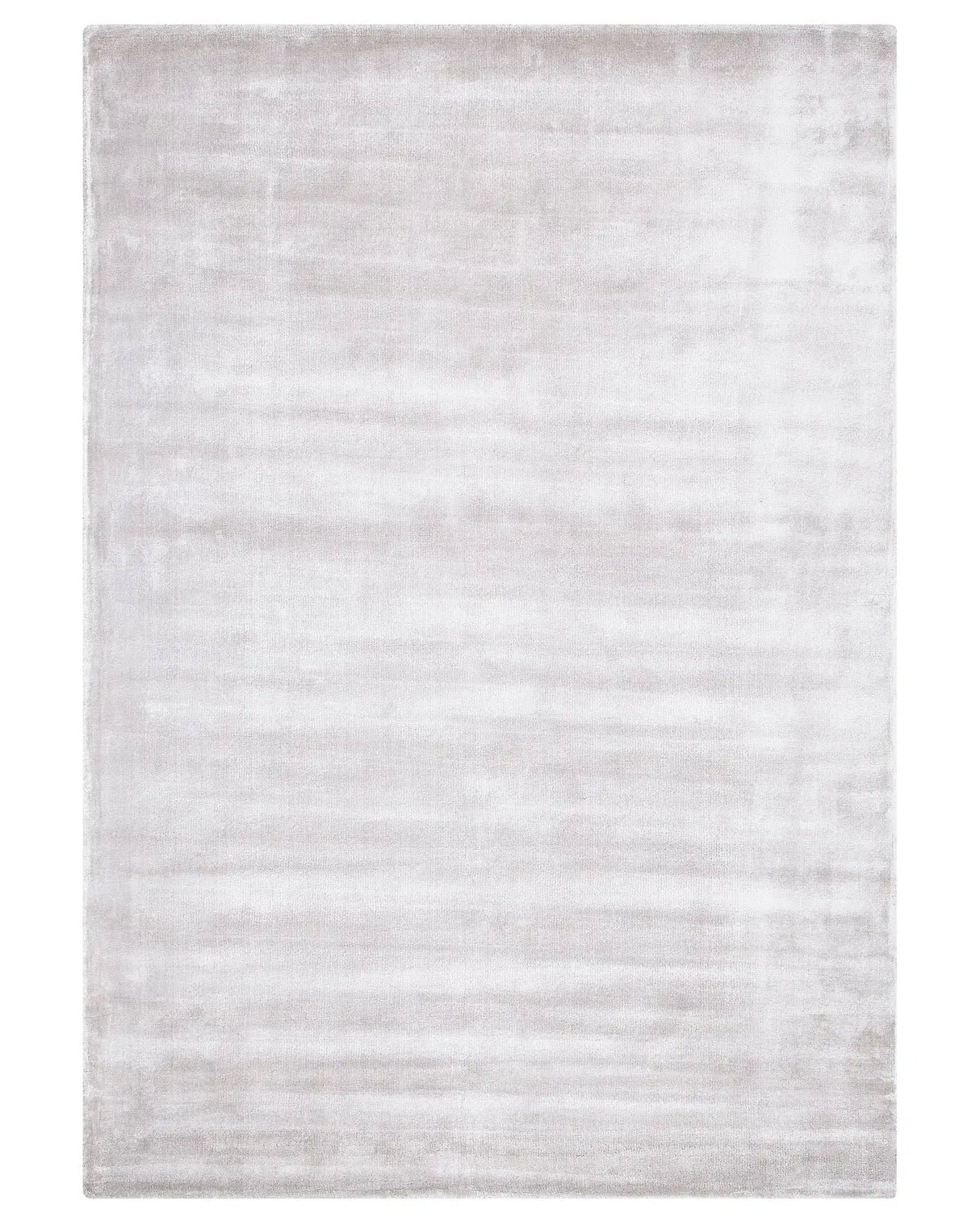 Area Rug Light Grey Viscose 160 x 230 cm Tufted Low Pile Modern Beliani