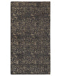 Area Rug Grey and Gold Viscose 80 x 150 cm Living Room Rug Beliani