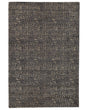 Area Rug Grey and Gold Viscose 140 x 200 cm Living Room Rug Beliani