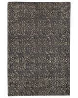 Area Rug Grey and Gold Viscose 160 x 230 cm Living Room Rug Beliani