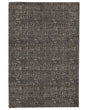 Area Rug Grey and Gold Viscose 160 x 230 cm Living Room Rug Beliani
