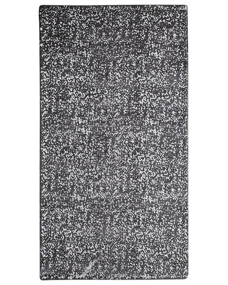 Area Rug Grey and Silver Viscose 80 x 150 cm Living Room Rug Beliani