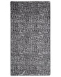 Area Rug Grey and Silver Viscose 80 x 150 cm Living Room Rug Beliani
