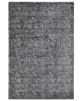 Area Rug Grey and Silver Viscose 140 x 200 cm Living Room Rug Beliani
