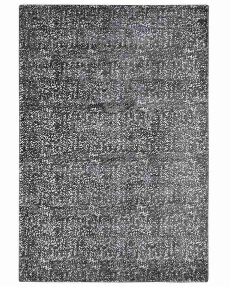 Area Rug Grey and Silver Viscose 160 x 230 cm Living Room Rug Beliani