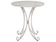 Bistro Garden Table Grey Metal Shabby Chic French Beliani