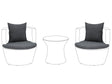 Outdoor Cushion Covers for Garden Set Grey Water Resistant Minimalist Beliani