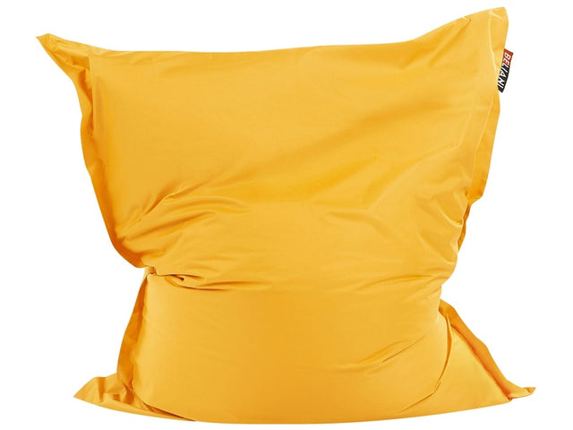 Large Bean Bag Yellow Lounger Zip Giant Beanbag Beliani