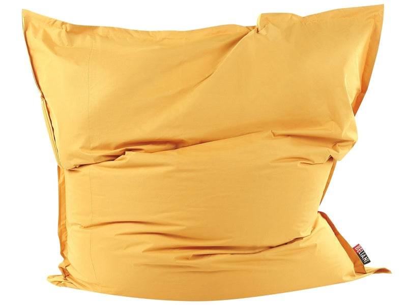 Extra Large Bean Bag Yellow Lounger Zip Giant Beanbag Beliani