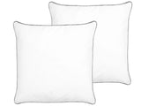 Set of 2 Bed Pillows White Cotton 80 x 80 cm Soft Beliani