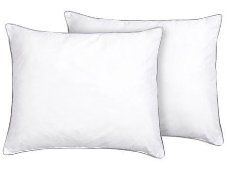 Set of 2 Bed Pillows Cotton 50 x 60 cm Soft Beliani