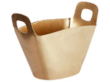 Ice Bucket Gold Metal with Handles Modern Champagne Cooler Glamour Home Accessory Beliani