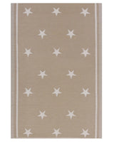 Outdoor Rug Mat Beige Synthetic 120 x 180 cm Star Pattern Eco Friendly Modern Beliani