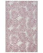Outdoor Rug Mat Pink Synthetic 120 x 180 cm Palm Leaf Floral Pattern Modern Balcony Patio Terrace Beliani