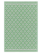 Area Rug Light Green Synthetic Material 120 x 180 cm Indoor Outdoor Geometric Pattern Modern Balcony Patio Beliani