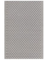 Outdoor Area Rug Grey Synthetic Materials Rectangular 60 x 90 cm Chevron Pattern Balcony Accessories Beliani