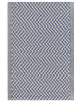 Outdoor Area Rug Navy Blue Synthetic Materials Rectangular 60 x 90 cm Chevron Pattern Balcony Accessories Beliani