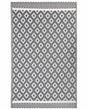 Area Rug Grey Synthetic Material 120 x 180 cm Indoor Outdoor Geometric Pattern Modern Balcony Patio Beliani