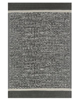 Outdoor Rug Mat Black and White Synthetic 120 x 180 cm Eco Friendly Modern Minimalist Beliani