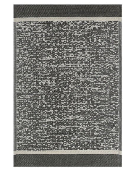 Outdoor Rug Mat Black and White Synthetic 120 x 180 cm Eco Friendly Modern Minimalist Beliani