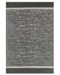 Outdoor Rug Mat Black and White Synthetic 120 x 180 cm Eco Friendly Modern Minimalist Beliani