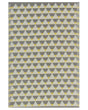 Outdoor Area Rug Grey and Yellow Synthetic Materials Rectangular 120 x 180 cm Triangle Pattern Balcony Accessories Beliani