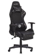 Gaming Chair Black Camo Faux Leather Swivel Adjustable Armrests and Height Footrest Modern Beliani