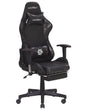 Gaming Chair Black Camo Faux Leather Swivel Adjustable Armrests and Height Footrest Modern Beliani