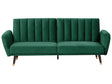 Sofa Bed Green Sleeper Convertible Velvet Upholstery Elegant Glam Modern Living Room Bedroom Beliani