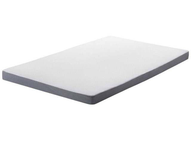 Foam Mattress White EU Small Single Size Zippered Cover Beliani