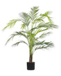 Artificial Potted Plant Green and Black Synthetic Material 124 cm Fake Areca Palm Decorative Indoor Accessory Beliani