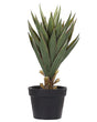 Artificial Potted Aloe Vera Green and Black Synthetic 52 cm Material Decorative Indoor Accessory Beliani