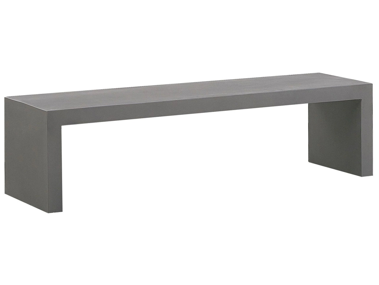 Garden Bench Concrete Grey 40 x 150 x 40 cm 2 Seater Beliani