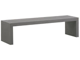 Garden Bench Concrete Grey 40 x 150 x 40 cm 2 Seater Beliani