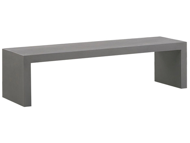 Garden Bench Concrete Grey 40 x 150 x 40 cm 2 Seater Beliani